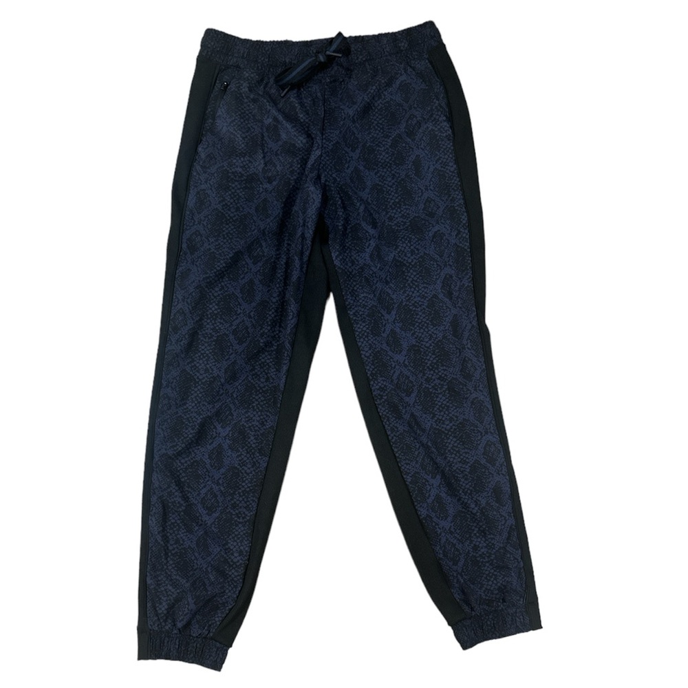 Athleta Printed Brooklyn Jogger Blue Python Travel Size 6